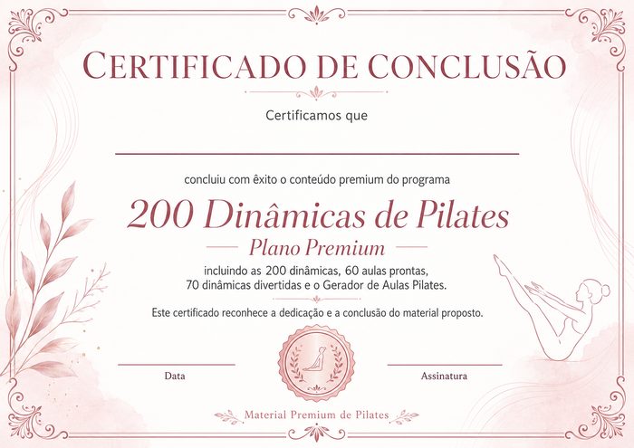 Certificado de conclusão Premium